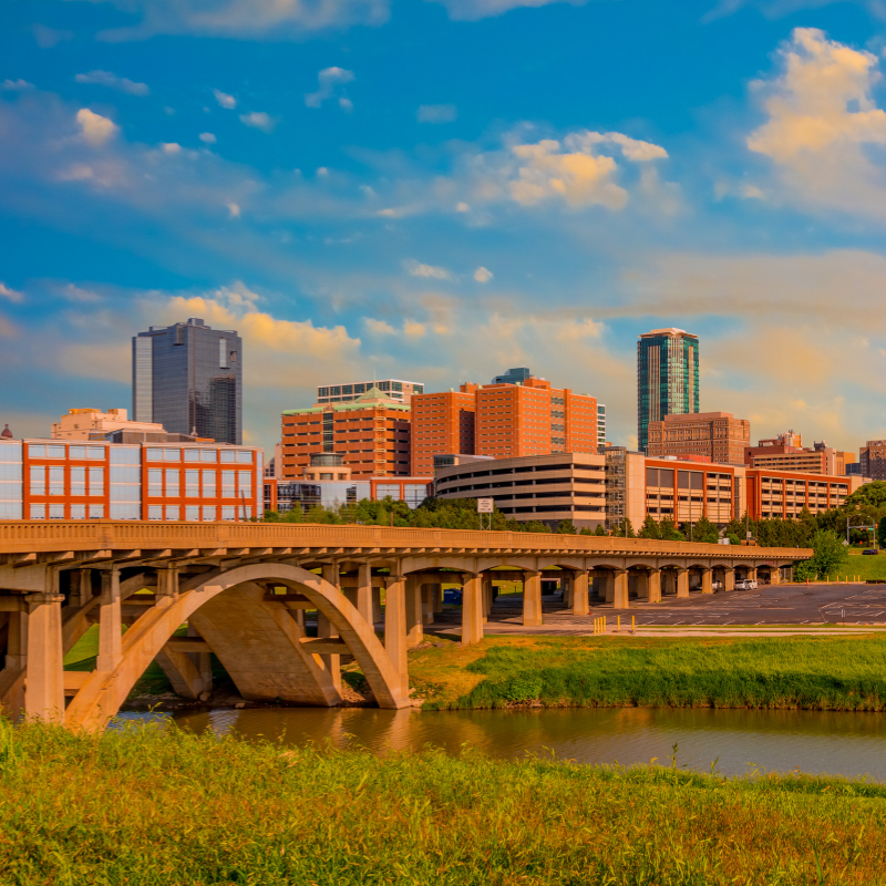 The skyline of Fort Worth, Texas.